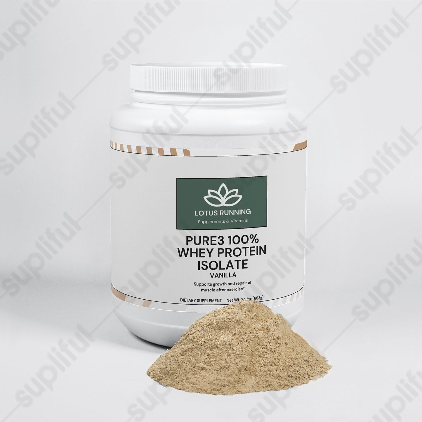 Pure3 100% Whey Protein Isolate (Vanilla)